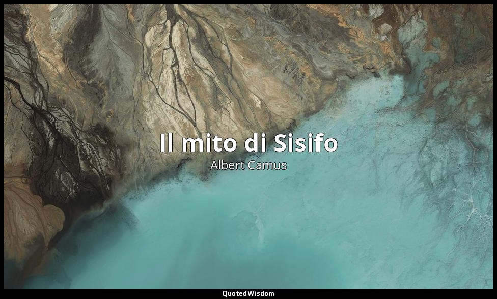 Il mito di Sisifo — Albert Camus