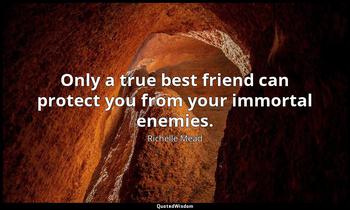 Only a true best friend can protect you from your immortal enemies. Richelle Mead